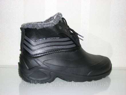 
Ботинки мужские (черные) изготовлены из Эва пены, очень легкий материал и хорош. . фото 4