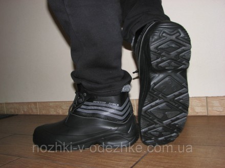 
Ботинки мужские (черные) изготовлены из Эва пены, очень легкий материал и хорош. . фото 6