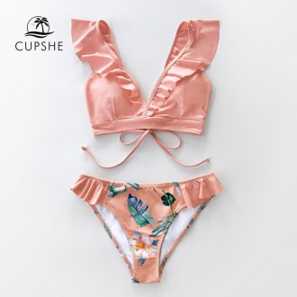Жіночий роздільний купальник CUPSHE Рожевий, розмір М
Яскравий, зручний купальни. . фото 3
