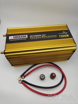 Инвертор напряжение с чистой синусойдой VACKSON VK1500PSI-12V - это устройство п. . фото 1