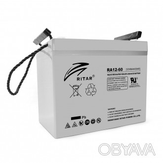 Акумуляторна батарея AGM RITAR RA12-60 — правильна батарея для твоїх пристроїв. . . фото 1
