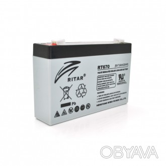 Аккумуляторная батарея AGM RITAR RT670 - используется в устройствах с небольшим . . фото 1