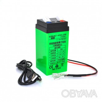 QiSuo QS-4V/5A-літієва акумуляторна батарея робочої напруги 4 вольти на 5 ампері. . фото 1
