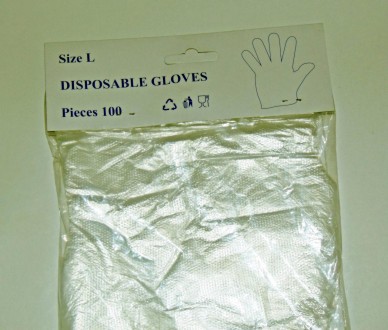 Одноразовые перчатки из полиэтилена используются для непродолжительной защиты ру. . фото 3