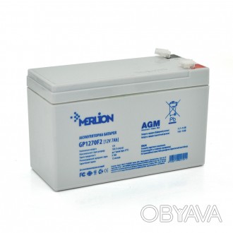 Аккумуляторная батарея MERLION AGM GP1270F2 - надёжный электрический компаньон д. . фото 1
