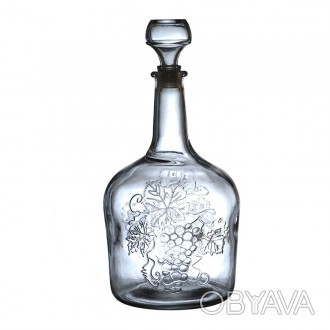 Бутылка предназначена для многоразового использования, стеклянная пробка с пласт. . фото 1