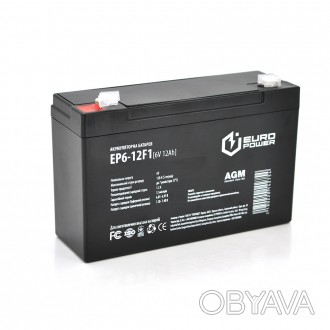 Акумуляторна батарея EUROPOWER AGM EP6-12F1 — правильна батарея для твоїх пристр. . фото 1