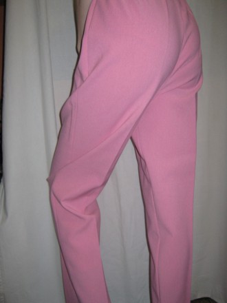    Штани жіночі б/в, рожевого кольору, однотонні, зверху на гумці, роз. . фото 5