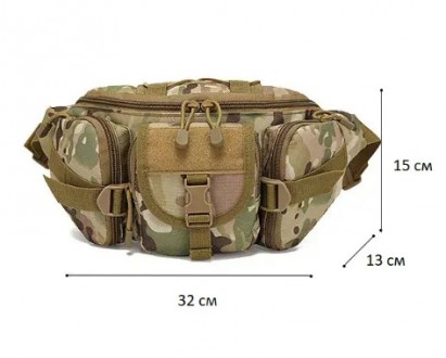 Бананка тактична поясна сумка
Тактична поясна сумка міцна та містка модель для н. . фото 4