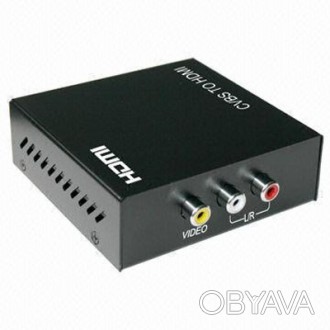 Конвертер-переходник из HDMI в RCA (AV). Конвертирует высокое качество HDMI сигн. . фото 1