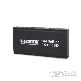HDMI-разветвитель на 1 HDMI-вход, 4 HDMI-выхода. Поддержка HDMI v1.4b. Максималь. . фото 1