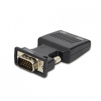 Пасивный преобразователь VGA видео в цифровой HDMI сигнал. Вход : 1 x VGA DB15. . . фото 3