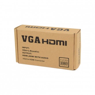 Пасивный преобразователь VGA видео в цифровой HDMI сигнал. Вход : 1 x VGA DB15. . . фото 5