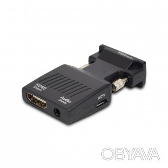 Пасивный преобразователь VGA видео в цифровой HDMI сигнал. Вход : 1 x VGA DB15. . . фото 1