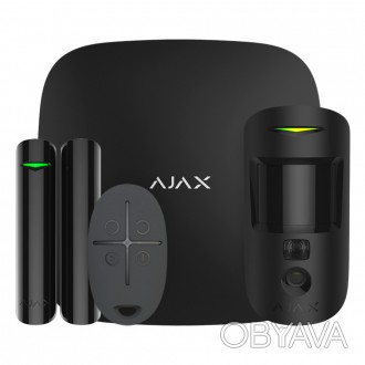 Комплект беспроводной сигнализации Ajax StarterKit Cam black. Рабочая частота 86. . фото 1