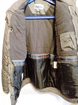 Куртка мужская молодежная Domila б/у зимняя, очень теплая. цвет графит - однотон. . фото 3
