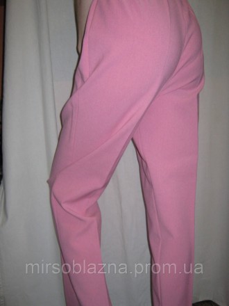 Брюки женские б/у, розового цвета, однотонные, сверху на резинке, размер 46-48 в. . фото 7