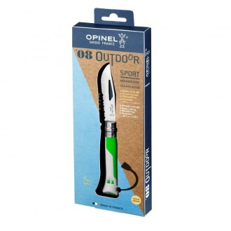
Опис ножі Opinel №8 Outdoor Fluo Green:
 Це один з представників класичних ножі. . фото 4