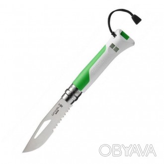 
Опис ножі Opinel №8 Outdoor Fluo Green:
 Це один з представників класичних ножі. . фото 1