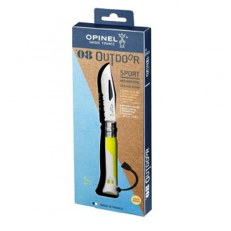 
Опис ножі Opinel №8 Outdoor Fluo Yellow:
 Це один з представників класичних нож. . фото 4