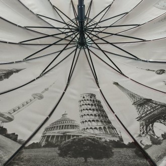 Красивый, крепкий зонт города на серебре под куполом от фирмы Toprain оснащен 16. . фото 6