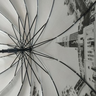 Красивый, крепкий зонт города на серебре под куполом от фирмы Toprain оснащен 16. . фото 7