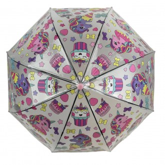 Прозрачный детский зонт полуавтомат на 8 спиц от фирмы Fiaba станет фаворитом ва. . фото 5