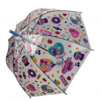 Прозрачный детский зонт полуавтомат на 8 спиц от фирмы Fiaba станет фаворитом ва. . фото 2