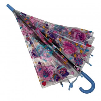 Прозрачный детский зонт полуавтомат на 8 спиц от фирмы Fiaba станет фаворитом ва. . фото 3