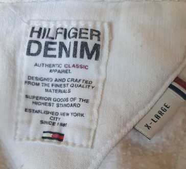 Hoodi Tommy Hilfiger Denim, куртка білого кольору, тепла з капюшоном. матеріал: . . фото 5