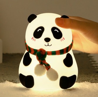 Силіконовий світильник "Панда" – оригінальний нічник, який зможе прикрасити не т. . фото 2