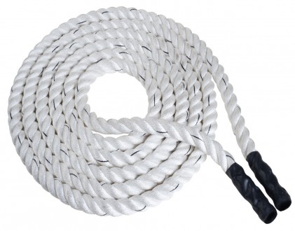 Бойовий канат Battle Rope White WCG діаметр 50мм, довжина 6м
 Це товстий канат д. . фото 7