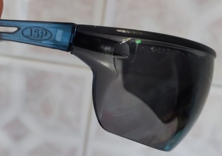 Спортивные, солнцезащитные очки JSB, ширина между дужками-14см, размер линз 4х8с. . фото 9