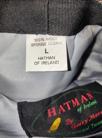 Кепка Hatman of Ireland by Gerry Moran, 100%-шерсть, размер-L, 58, козырек на кн. . фото 9