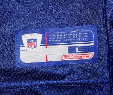 Футболка, jersey Reebok NFL New York Giants, Hilliard, размер-L, длина-78см, под. . фото 7