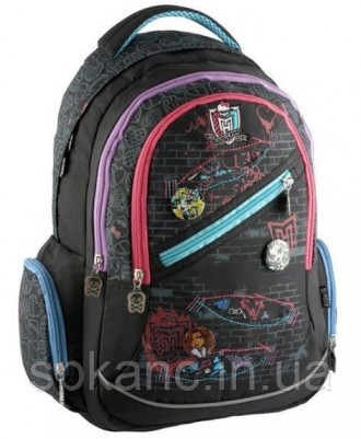 
Школьный рюкзак Kite 563 Monster High для девочек включает в себя уплотненную с. . фото 2