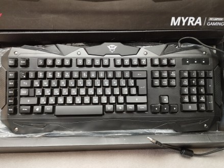 Продам нову ігрову клавіатуру з підсвіткою 3 кольора (Фото 5,6,7) та можна регул. . фото 3