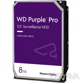 
	Жесткий диск серии WD Purple Pro WD8001PURP на 8ТБ для работы в системах видео. . фото 1
