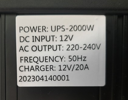 Новый инвертор TPU-2000 с чистой синусоидой 12V в 220V 2000W (макс.4000W) с заря. . фото 5