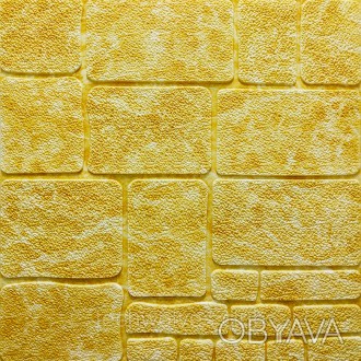 Самоклеюча декоративна 3D панель камінь жовтий мармур 700х700х7мм (152)
Декорати. . фото 1