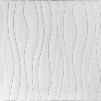 Самоклеюча декоративна настінно-стельова 3D панель хвилі 600*600*6mm
Мрієте зроб. . фото 2