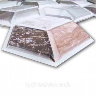 Декоративна ПВХ плитка на самоклейці 3D куби
Самоклеючі декоративні панелі СПП -. . фото 5