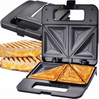 
Бутербродница-сендвичница EKT010 1000W
Сэндвич-тостер имеет панели, покрытые ан. . фото 2
