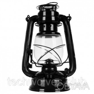 Чорна гасова лампа 24 см
 
Гасова лампа, розроблена з увагою до найдрібніших дет. . фото 1
