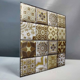 Декоративна ПВХ плитка на самоклейці квадрат 300х300х5мм, ціна за 1 шт. (СПП-604. . фото 3