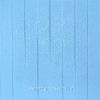 Самоклеюча 3D панель блакитне дерево 700х700х4мм (384)
Декоративні 3D панелі на . . фото 2