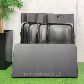 Набір складних меблів (Стіл та 4 стільці), Чорний (з сумкою) SW-00001541
Матеріа. . фото 8