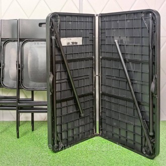Набір складних меблів (Стіл та 4 стільці), Чорний (з сумкою) SW-00001541
Матеріа. . фото 9