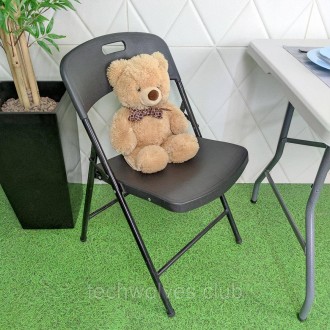 Складаний стілець чорний SW-00001608
Матеріал: сидіння та спинка виконані з полі. . фото 10
