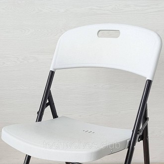 Складаний стілець білий SW-00001609
Матеріал: сидіння та спинка виконані з поліп. . фото 3